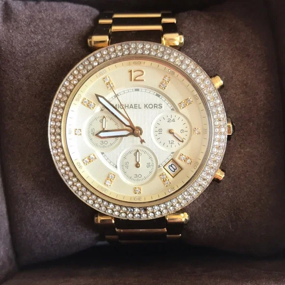 MICHAEL KORS Parker Gold-Tone Watch - Picture 2 of 8